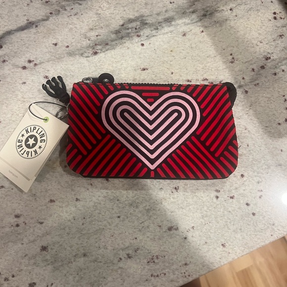 Kipling Handbags - Kipling heart creativity large zipper pouch! NWT!
